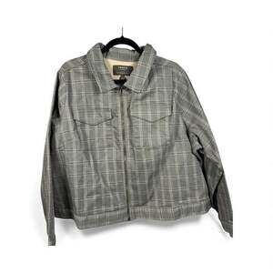 Torrid Studio Denim Trucker Dean Plaid Jacket NWT Size 3X